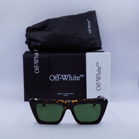 Final Price! Off-White OERI13L HAMPTON 6055 Havana/Green Sunglasses main image 9